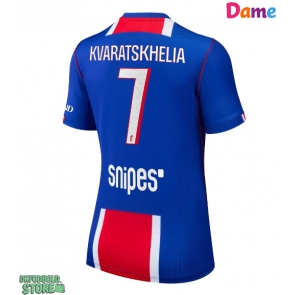 Paris Saint-Germain Khvicha Kvaratskhelia #7 Replika Hjemmebanetrøje Dame 2026-27 Kortærmet